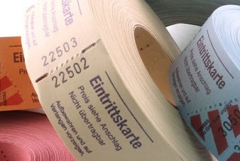 Eintrittskarten Rollen 1000 Abrisse