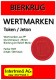 Wertmarken - Bierkrug zu 500 in Rot